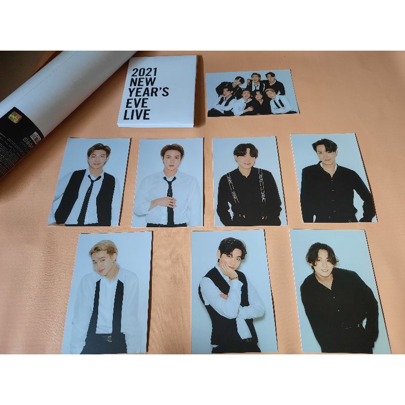 [READY STOCK] SHARING POSTCARD BTS MD 2021 NEW YEARS EVE LIVE