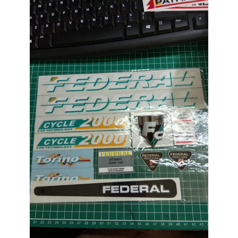stiker federal torino 2000 plus emblem fc garis