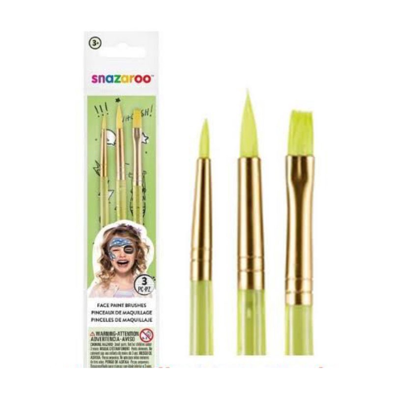 

SNAZAROO FACE PAINT BRUSH SET 3