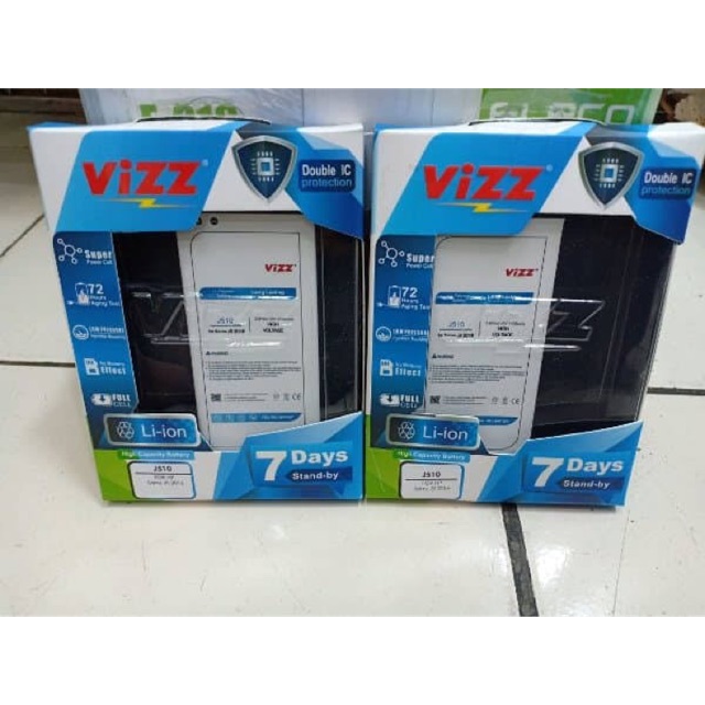 Baterai vizz samsung galaxy J5 J510 2016 EB-BJ510CBC batre battery double power ic original