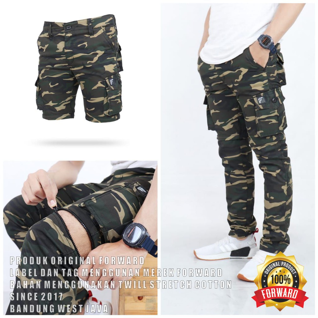 Celana joger jogger cargo pria list forward