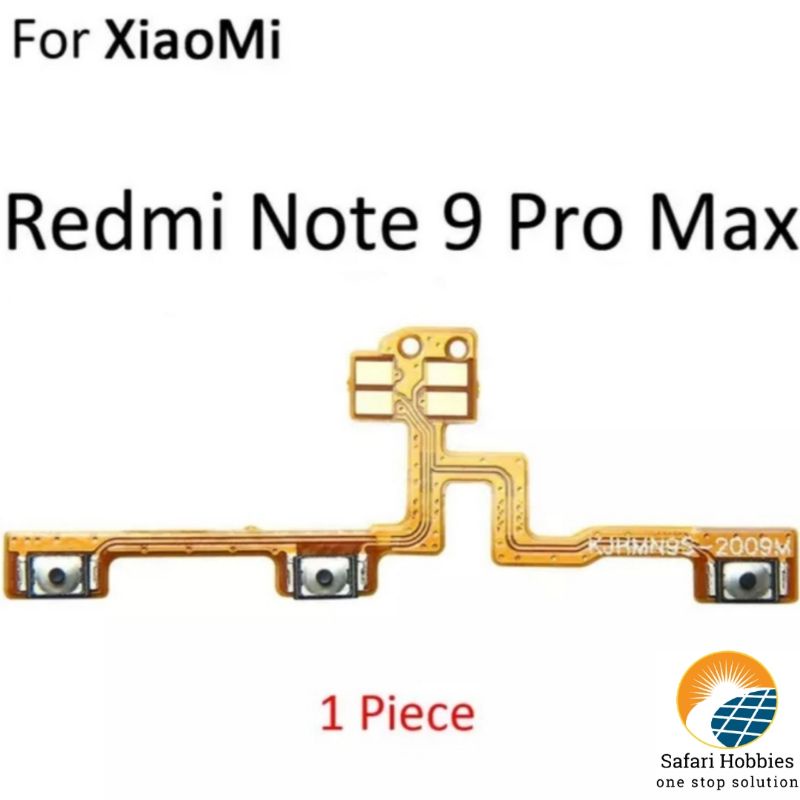 Fleksibel On Off Volume Xiaomi Redmi Note 9 Pro / Note 9 Pro Max / Note 9S