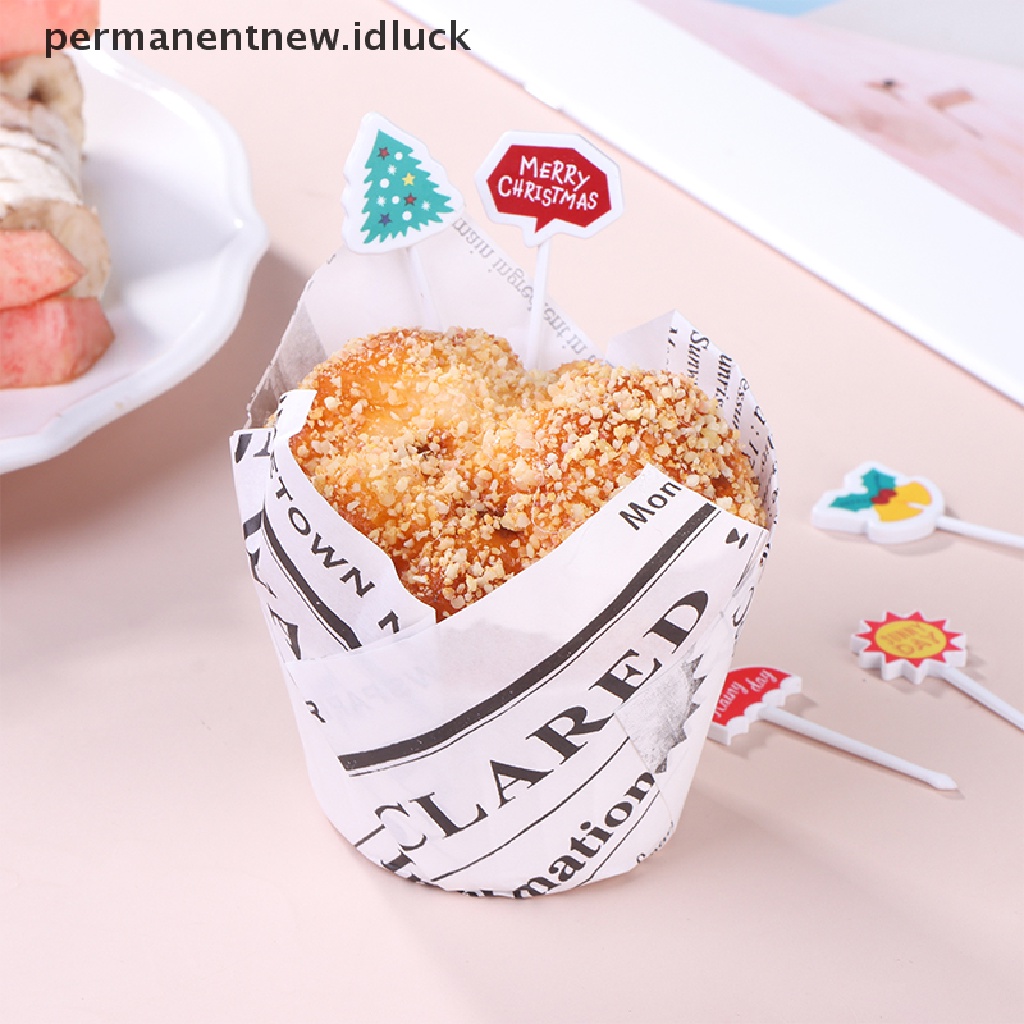 Tusuk Gigi Buah / Kue Bentuk Kartun Hewan Bahan Plastik Food Grade Untuk Anak