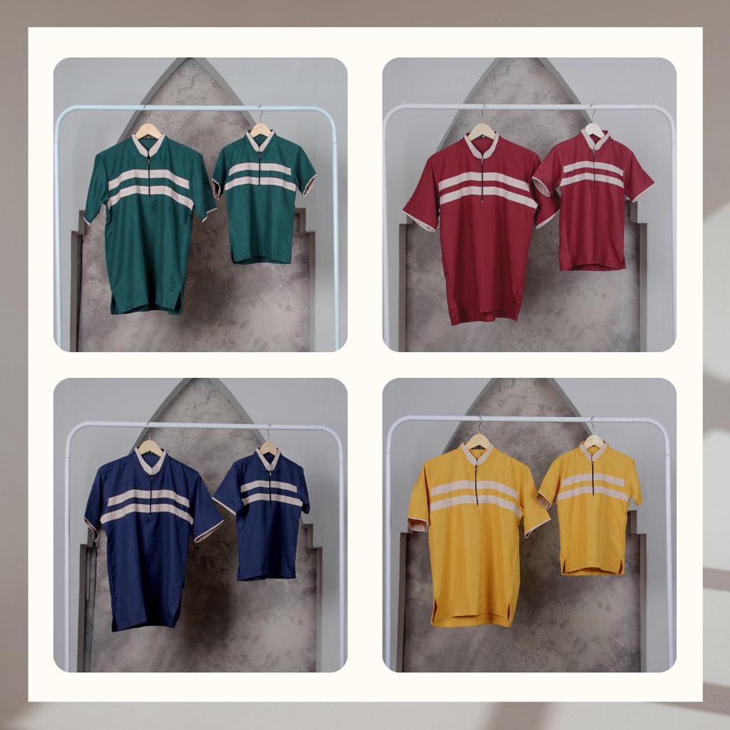 Koko couple ayah dan anak  couple ayah anak  koko couple murah / koko couple / baju koko couple