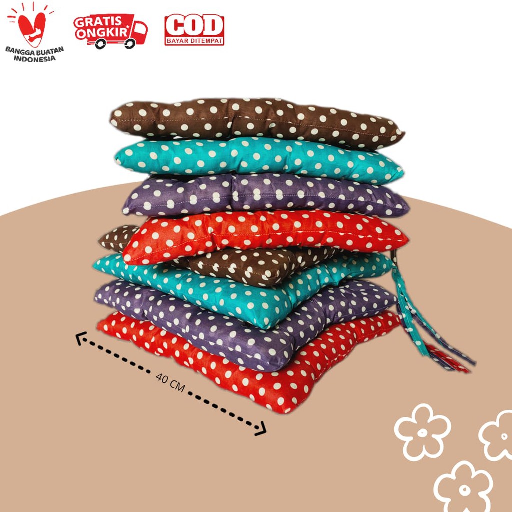 Bantal Alas Duduk Kursi Polkadot