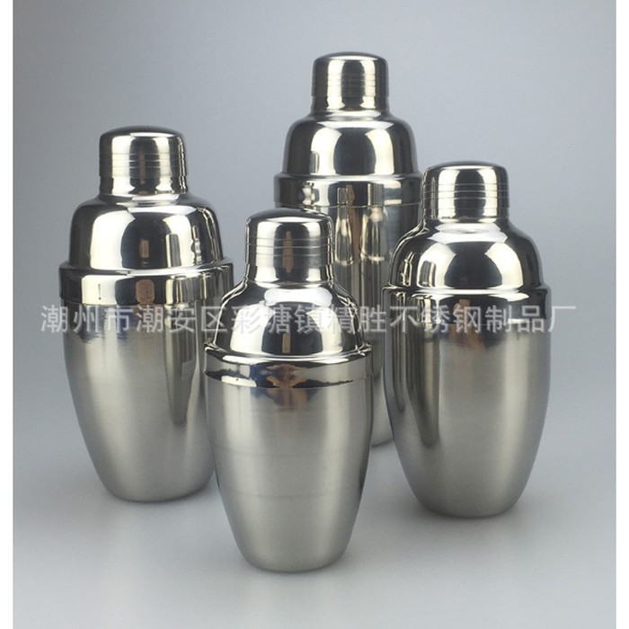 Shaker S/S 201 750 ML Alat Pembuat Minuman JS-006 Cocktail Shaker Food Grade Stainless Steel Housing