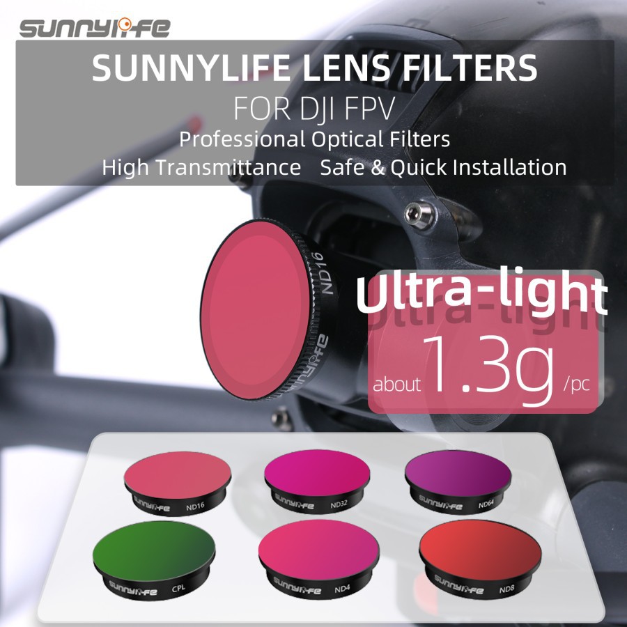 Sunnylife CPL Alluminium Alloy Filter Lens for DJI FPV