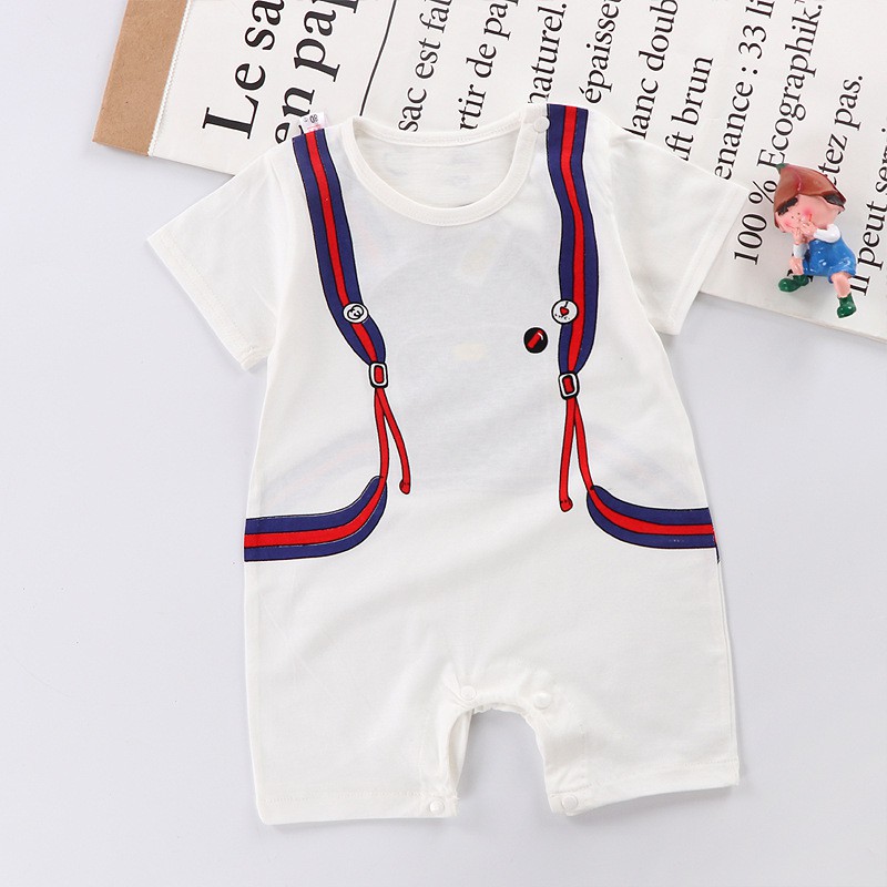 BABY STORE01 - ROMPER BAYI LAKI-LAKI/PEREMPUAN LENGAN PENDEK TULISAN BABY JUMPER PAKAIAN BAYI