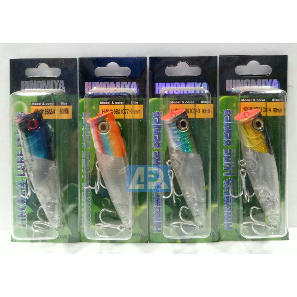 UMPAN HINOMIYA HW 1019B 90MM / Umpan Popper Original Hinomiya / pan Popper Murah Berkualitas