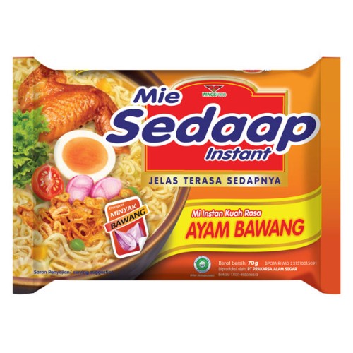 Paket Sedap Mie Ayam Bawang 70gr x 5Pcs