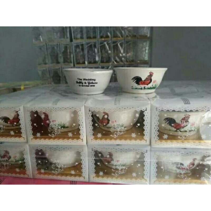 souvenir mangkok jago mini