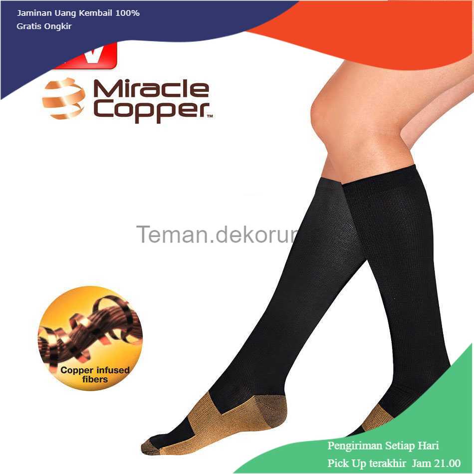 TD-A101 Miracle Copper Socks Healthy L/XL Size / Kaos Kaki Kesehatan - F2001