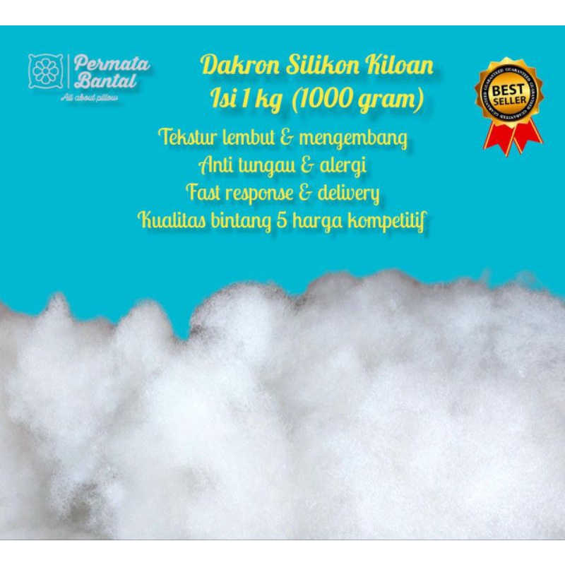 [ PROMO ] Dakron Silikon Grade A / Grade AAA HCS Isi 1Kg ( 1000 Gr )