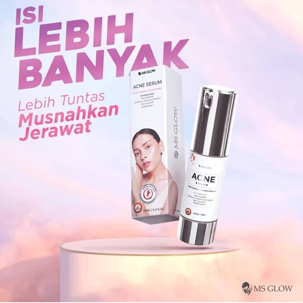 SERUM MS GLOW ACNE SERUM WHITENING GOLD SERUM LIFTING PEELING SERUM GOLD LUMINOUS READY MS GLOW-serum acne