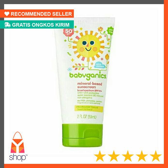 PROMO CUCI GUDANG  Babyganics Mineral-based Sunscreen Spf50 59ml