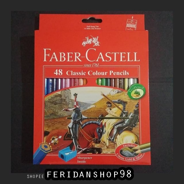 

BT986 PENSIL WARNA FABER-CASTELL BEST CLASSIC 48 WARNA BY FERIDANSHOP98