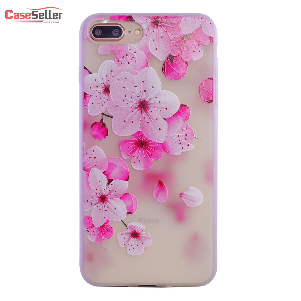 Samsung J7 J7 Core A10 A2 Core A30 CaseSeller  SoftCase  Softshell  Silicone Motif Bunga Sakura