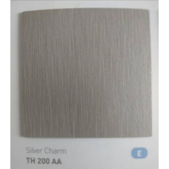 Lapisan meja lemari warna abu silver HPL TACO 0.8mm TH200AA silver charm