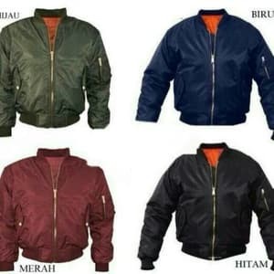 MOTOR-JAKET- JAKET BOMBER SATUAN COUPLE PASANGAN PRIA WANITA SIZE S M L XL XXL -JAKET-MOTOR.