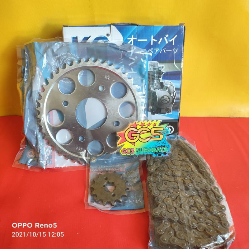 GEAR SET,GER SET,GIR PAKET FULL SET SATRIA FU 150 FACELIFT 2014-SATRIA FU 150 FI KC