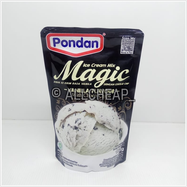 

bubuk es krim instan vanila pondan ice cream magic vanilla160gr