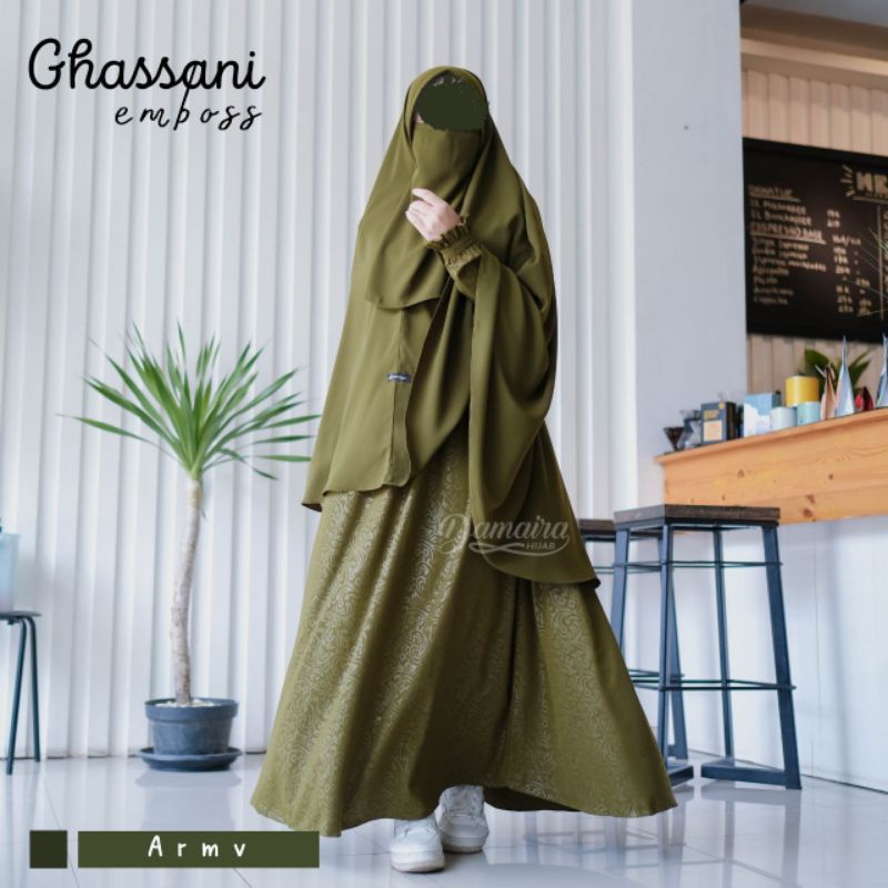 READY GAMIS GHASSANI BY DAMAIRA HIJAB(tanyakan stok dl)
