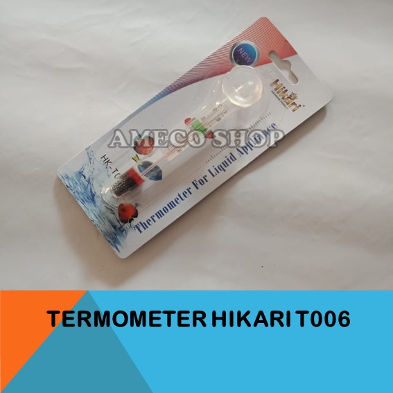 HIKARI Termometer Aquarium Pengukur Suhu Air Aquarium HK T006