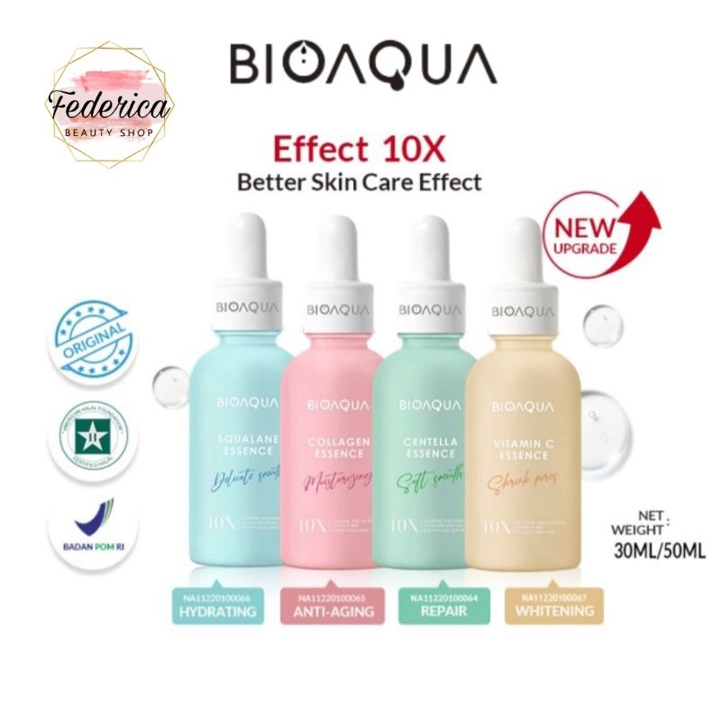 BIOAQUA 10X Essence Serum Collagen / Centella / Squalane / VIT C 30 50 ml