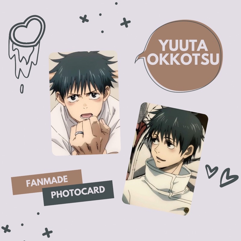 Photocard Yuuta Okkotsu Anime Jujutsu Kaisen