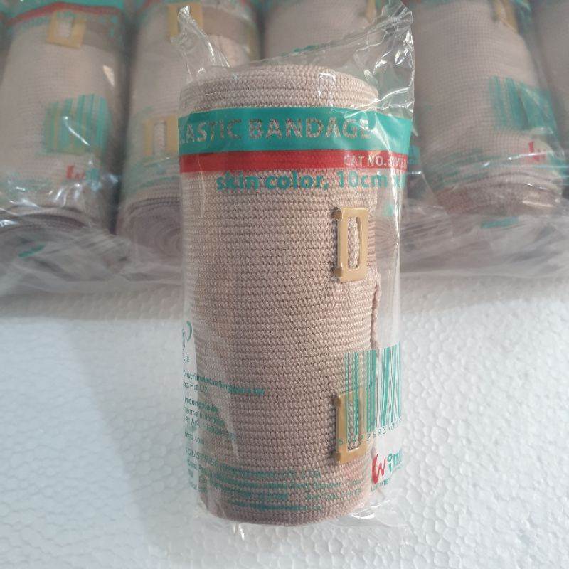 Perban Elastis Kaki Tangan Lutut 10cm x 4.5m Elastic Bandage Perban Patah Tulang Verban Elastis 4 inch Original