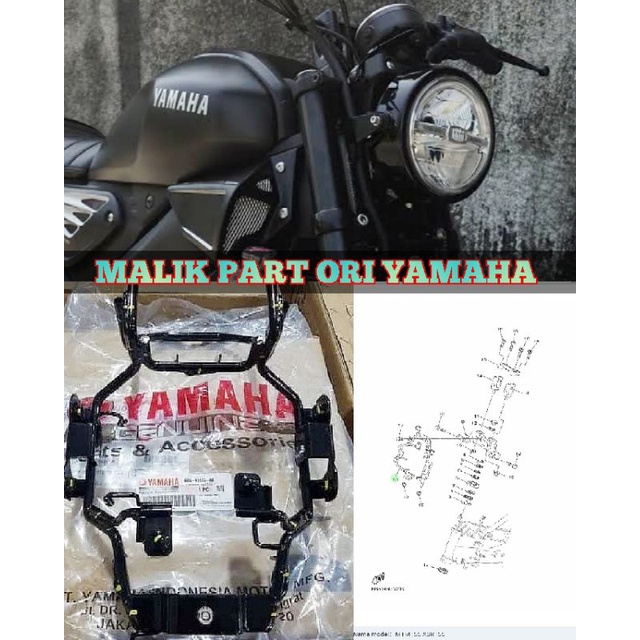 BREKET DUDUKAN LAMPU DEPAN YAMAHA XSR 155 PART ORIGINAL YAMAHA