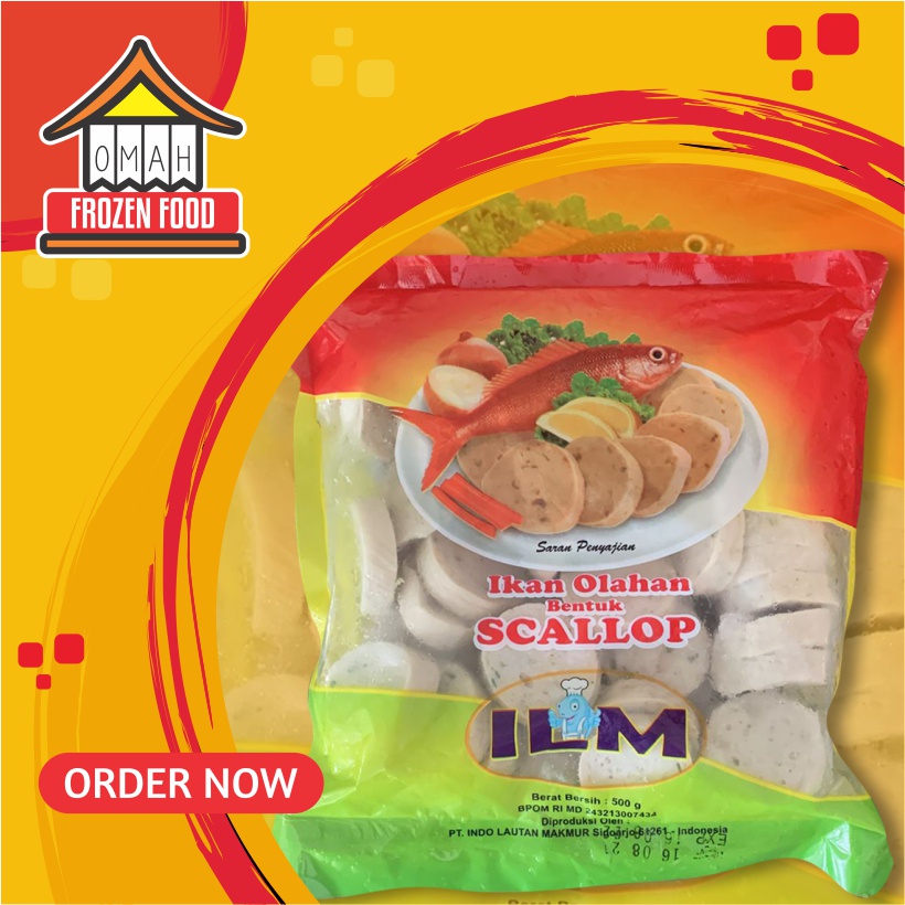 

ILM Premium Scallop Olahan Ikan 500gr (NON COD DILUAR KOTA JATENG)