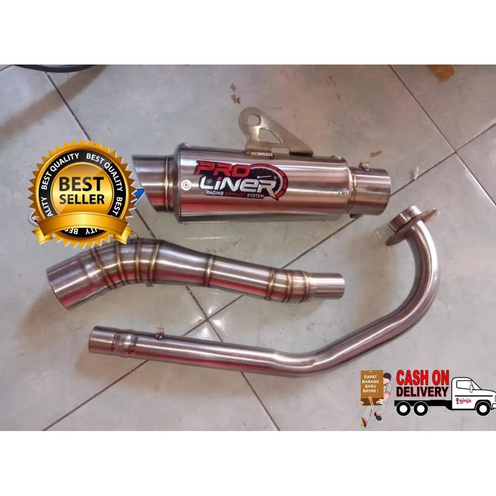 KNALPOT PROLINER R15 V3, R15 V2, Byson, Verza, GSX 150R, cb150r, TIGER, SCORPIO, Sonic