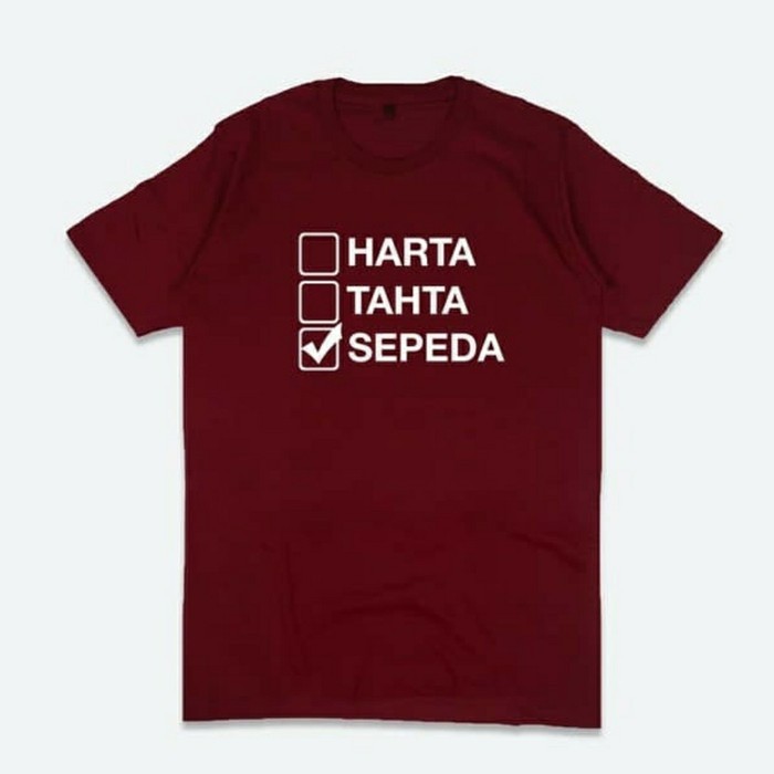 KAOS DISTRO FASHION HARTA TAHTA SEPEDAH