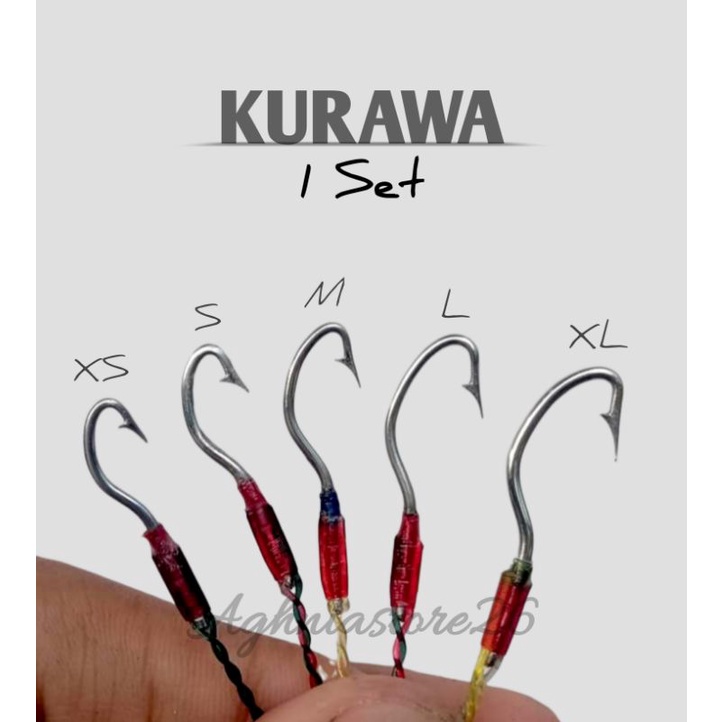 Kail Pancing Urek Belut Baja Kail Kurawa Pancing Belut 1 Set ( XS,S,M,L,XL )