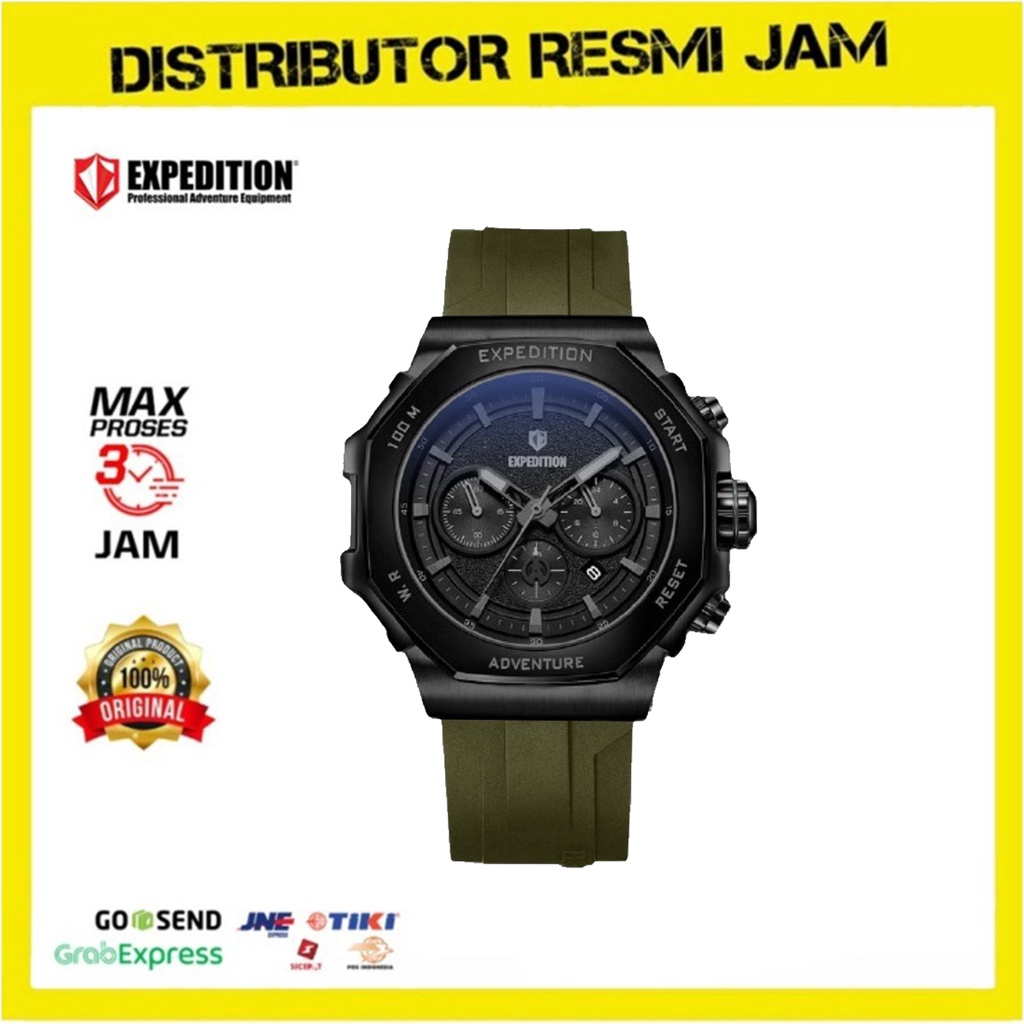 Jam Tangan Pria Expedition 6816 E6816 E 6816 Green