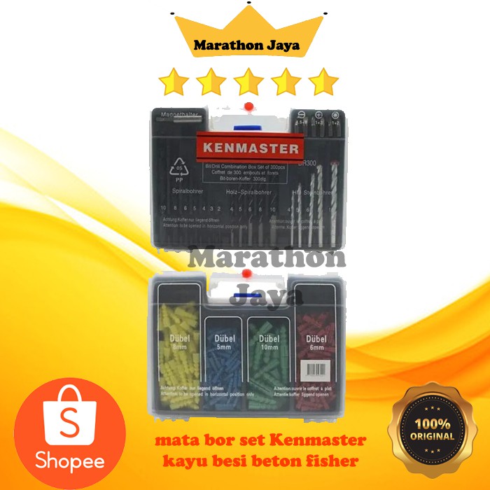mata bor set NANKAI lumos kayu besi beton
