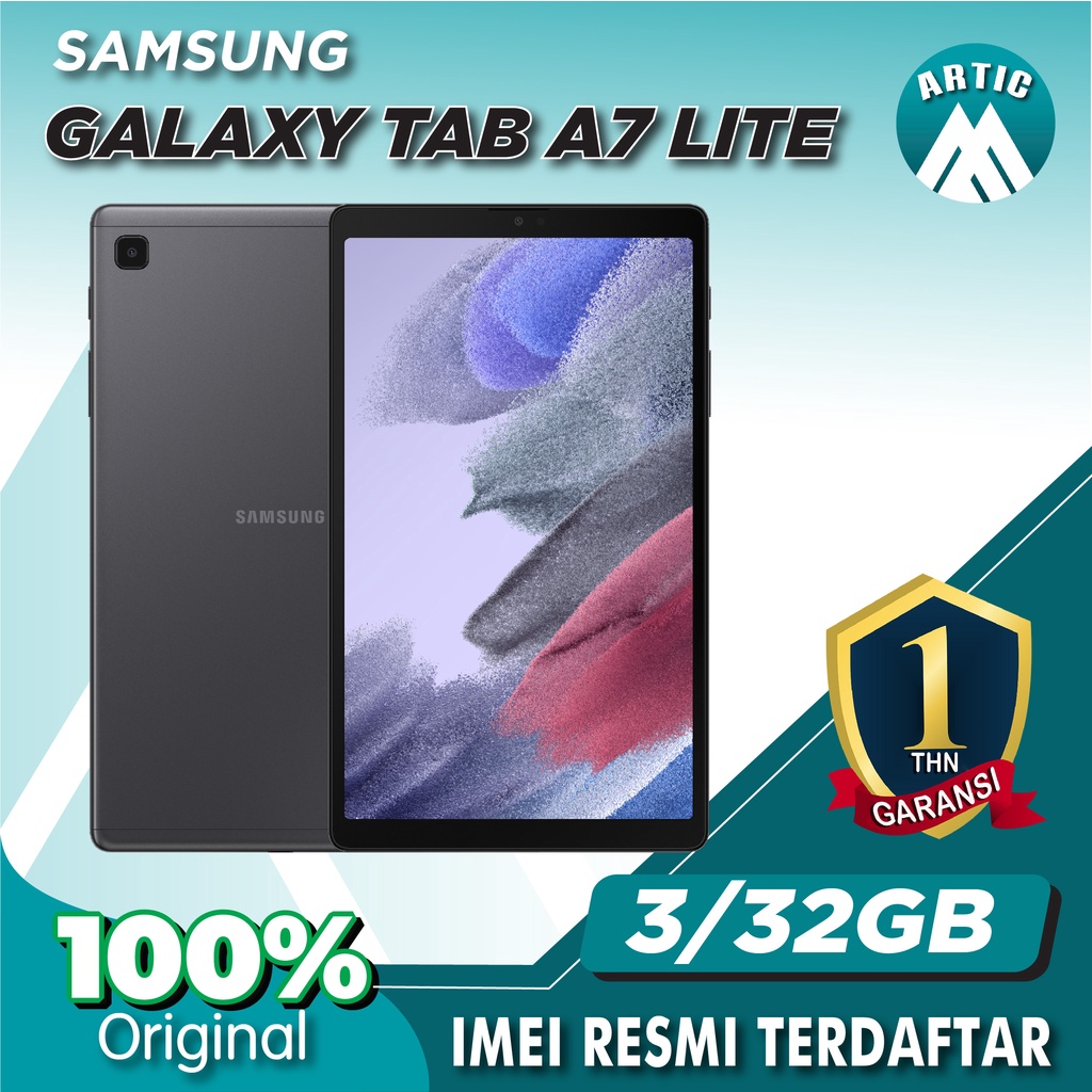 Samsung Galaxy TAB A7 LITE T225 RAM 3 GB ROM 32 GB 3/32 8 Inch Original Garansi Resmi-Grey