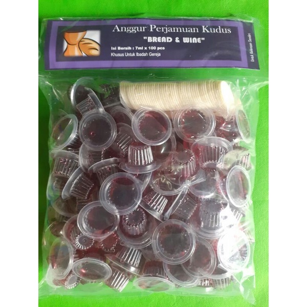 

anggur cup dan hosti polos isi 100