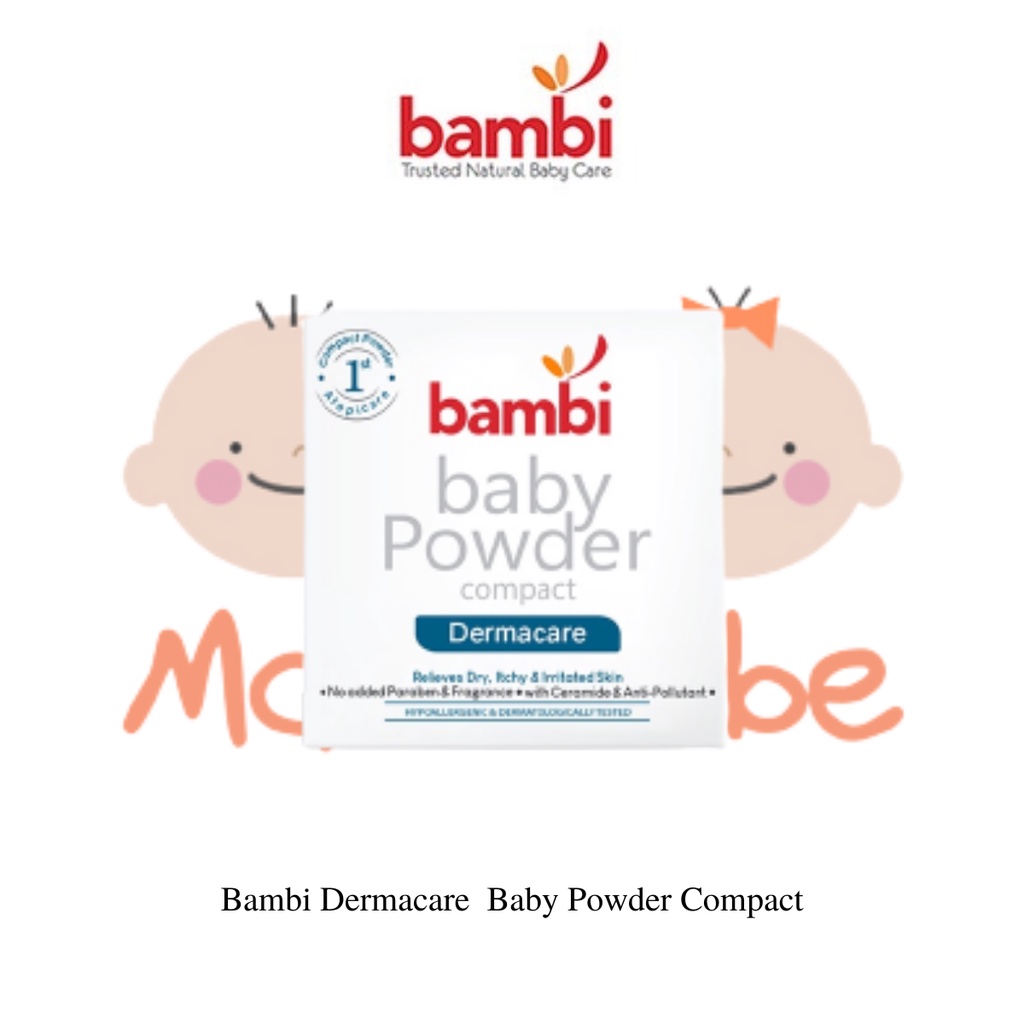 Bambi Baby Powder Compact Dermacare 40g