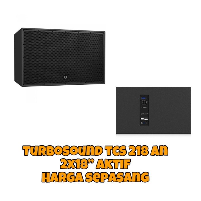 TURBOSOUND TCS 218B - AN - AKTIF SUBWOOFER 2X18" - HARGA SEPASANG