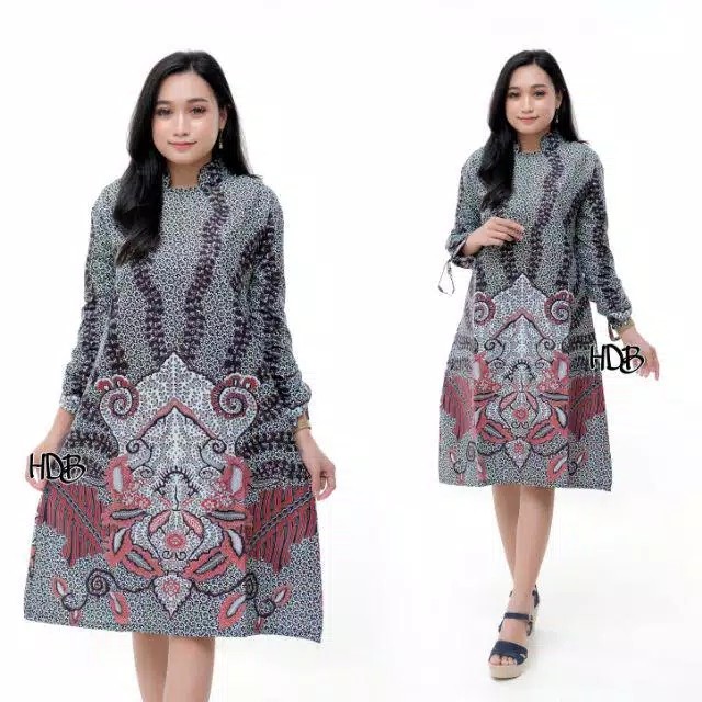 Batik Tunik Shibori Jumputan Terbaru Size S-3l / Hrb026 Yelbor