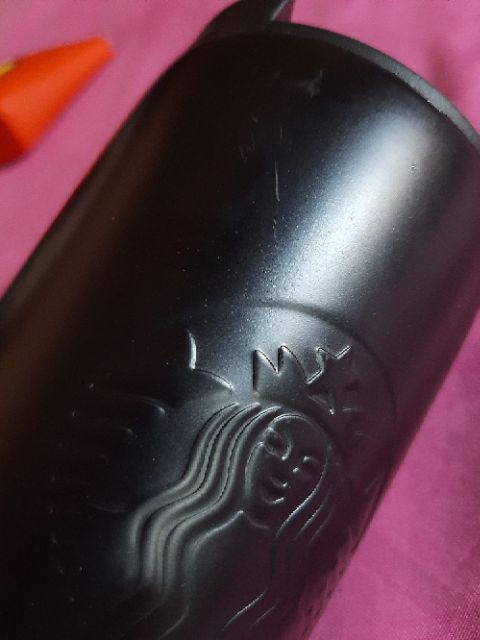 Starbucks Tumbler Siren Black Matte Troy Limited Rare Stainless