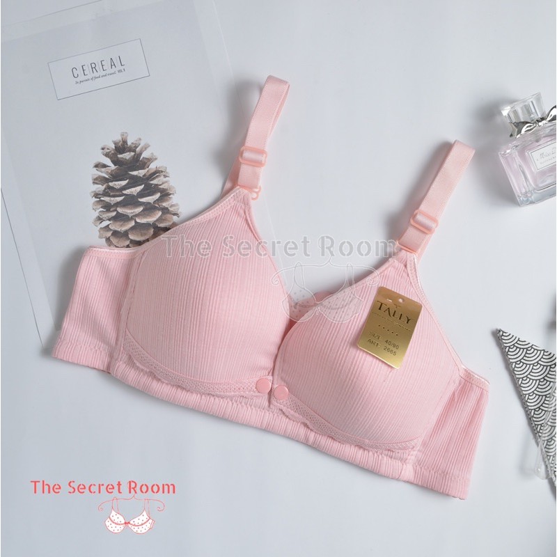 TALLY BRA BH MENYUSUI 2665 I TANPA KAWAT | CUP C | BUSA TIPIS | KAIT 4 | SIZE 36-42