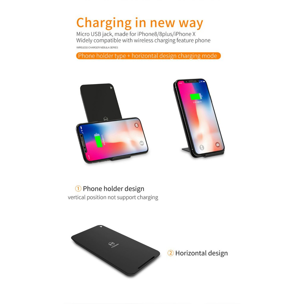 McDodo Qi Wireless Fast Charger CH-4810 Black