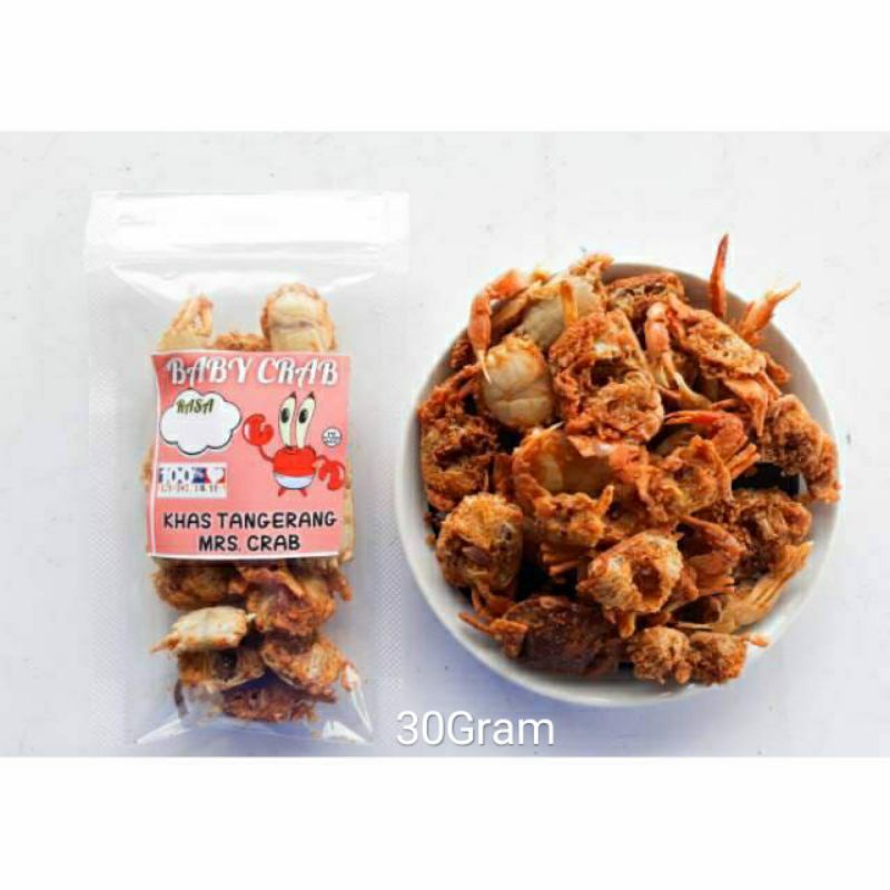 

BABY CRAB KRISPY HALAL!!! 30 Gram | BABY RAJUNGAN | KEPITING KRIUK | CAMILAN | SEAFOOD |CRAB KRIPS