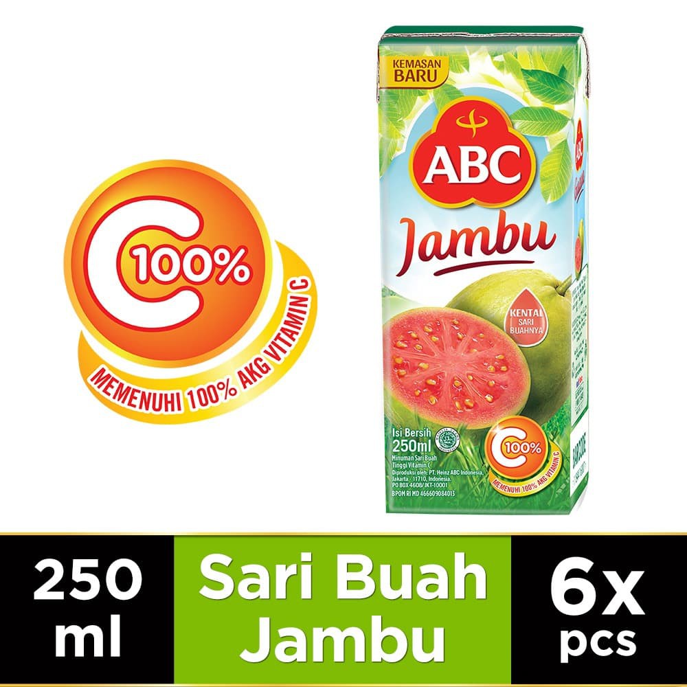 

PROMO ABC JUS JAMBU 250 ML - MULTIPACK 6 PCS TERMURAH