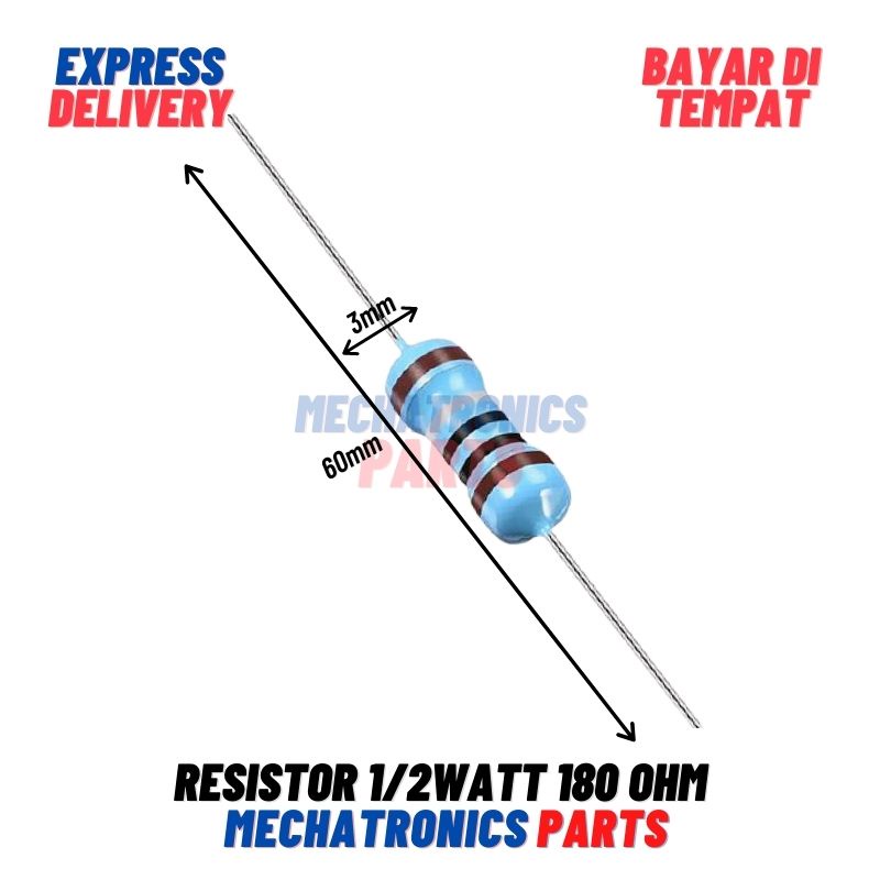 [PAS-9464] RESISTOR 1/2WATT 180OHM