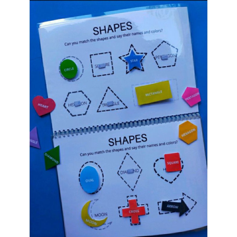 

Busy book & worksheet wipe and clean / busy binder book anak preschool full laminating free spidol