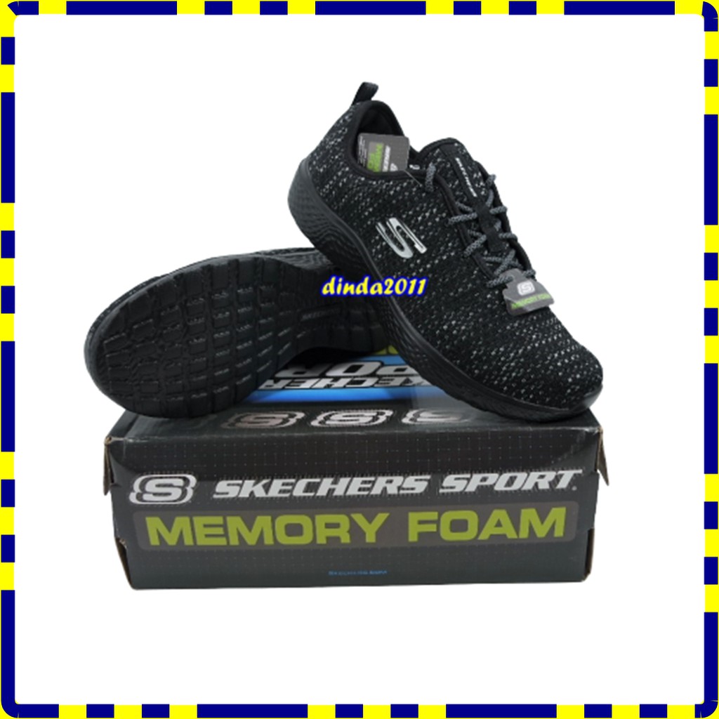Sepatu Skechers Original Modern Cool Hooked Up Black Bnib 59140bbk